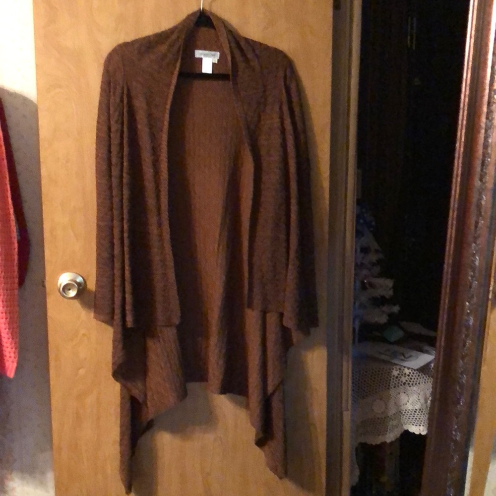 ColdwaterCreek Duster wSharkbite hem, knee length